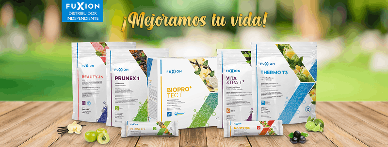 Productos FUXION de diferentes categorías