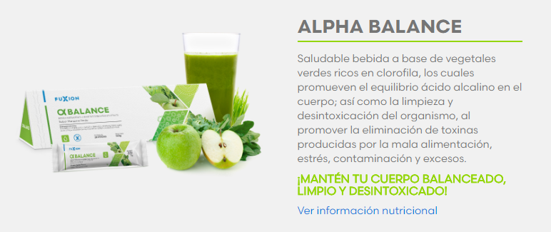 Productos Fuxion alpha balance mix de frutos verdes para limpieza de la sangre desintoxicante de metales pesados toxinas