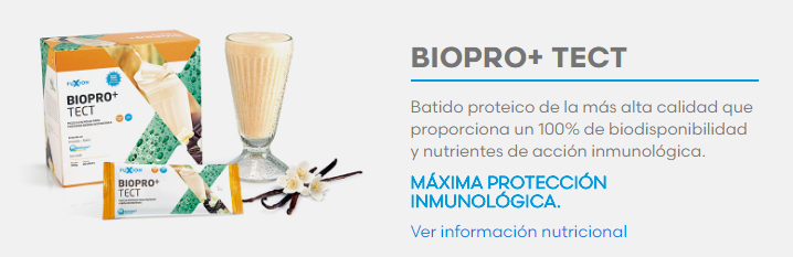 productos fuxion biopro tect batido proteina que proporciona nutrientes para reforzar la salud y defensas