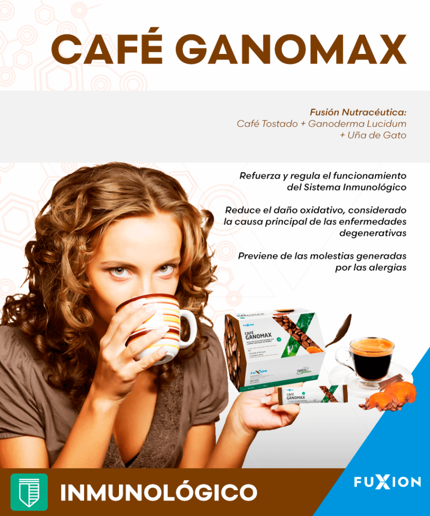 ¿como y donde comprar CAFE GANOMAX FUXION? Ayuda a reforzar y mejorar el sistema inmunologico con ganoderma y uña de gato