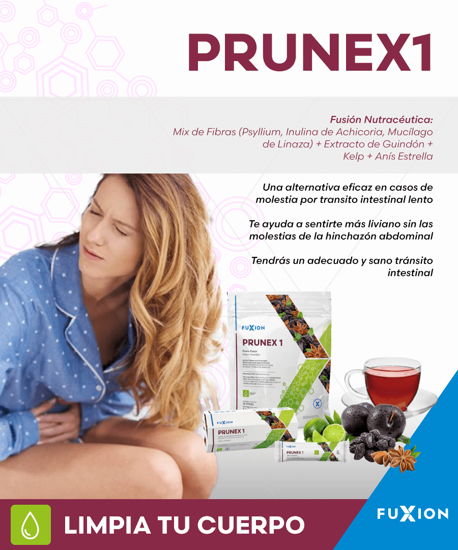 Fuxion Prunex 1 Aliviar Estreñimiento Limpiar El Colon Comprar Aquí