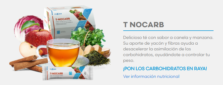 Nocarb-T Fuxion te que ayuda para control de colesterol, trigliceridos, grasa, azucar en la sangre